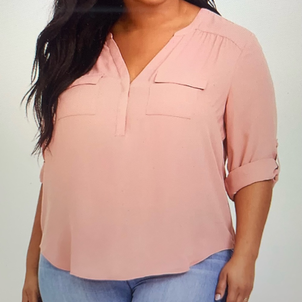 Torrid Blush Blouse